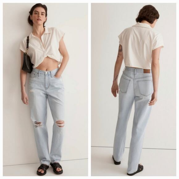 MADEWELL THE SLOUCHY BOYJEAN, SIZE 28